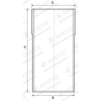 Motor automobilu Vložený válec GOETZE ENGINE 14-710020-00