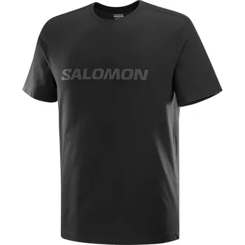 Pánské tričko Pánské triko Salomon Logo SS TEE M Velikost: XL / Barva: černá