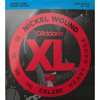 Hudební nástroj D'Addario EXL 230 struny pro baskytaru 55-110