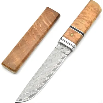 IZMAEL Damaškový outdoorový nůž GF 39485 Hnědá 10.9 cm