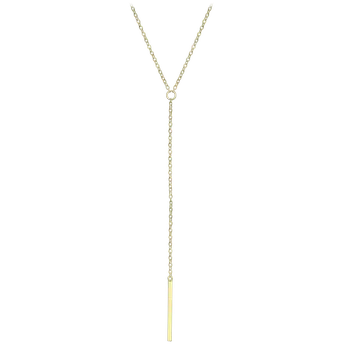 Náhrdelník Moonlit Stříbrný náhrdelník s tyčinkou v minimalistickém stylu pozlacený