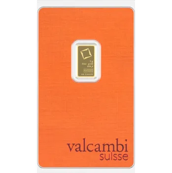 Münze Österreich AG Zlatý slitek 1 g / 999,9 Au (24 kt) -Valcambi, Švýcarsko