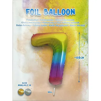 Balónek Fóliový balónek číslice 7, 86 cm
