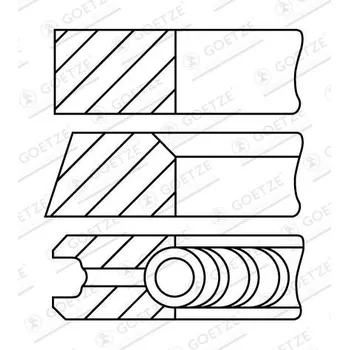 Motor automobilu Sada pístních kroužků GOETZE ENGINE 08-421800-30