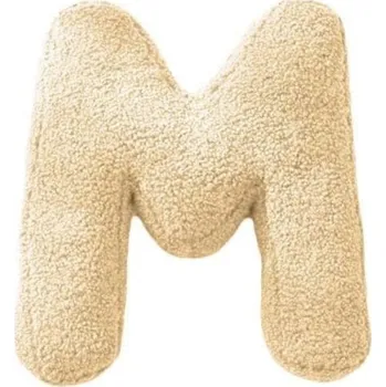 Dekorace do dětského pokoje MEALINI Plyšové písmeno Krémové M