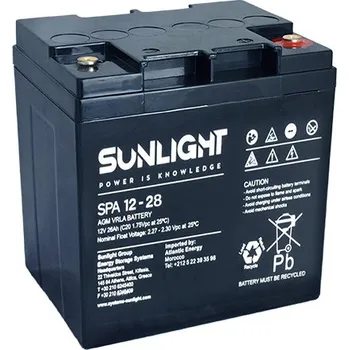 Trakční baterie Záložní baterie Sunlight SPA 12-28, 12V, 28Ah