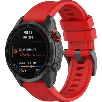 Řemínek na hodinky Jednobarevný QuickFit řemínek pro Garmin 22mm - Červený GRM-GS04-02