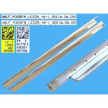 Televizor LED podsvit EDGE 890mm sada Samsung BN96-39722A + BN96-39723A / LED Backlight 890mm - 50 LED BN9639722A + BN9639723A / V6LF_430SFA + V6LF_430SFB