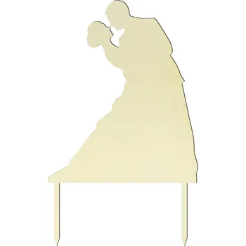 Svatební dekorace Zápich líbajících se novomanželu v záklonu