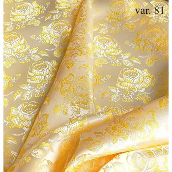 HEDVA ČESKÝ BROKÁT Ondrin 160 krojový brokát RŮŽE ecru | R81