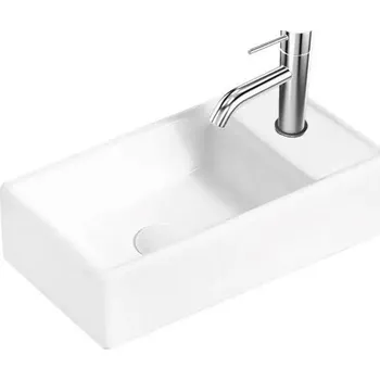 Umyvadlo kielle Arkas I Umývátko 42x23 cm, bez přepadu, P, bílá 30611400R