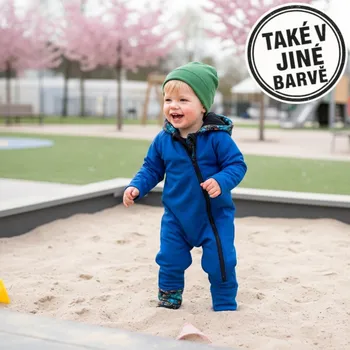 Kojenecká kombinéza Chlapecká softshellová kombinéza s fleecem a hřejivou kapucí, Vesmír, 6 barevných variant (Dětská jarní / podzimní softshellová kombinéza pro děti – teplo, pohodlí a volnost pohybu)