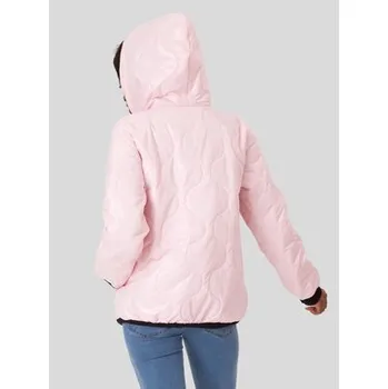 Perso Bunda pro přechodné období krótka pikowana Růžová Oversize XXXL