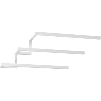 Věšák Nástěnný věšák na ručníky 19x58 cm bílá