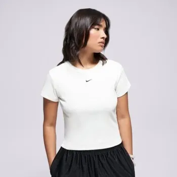Pánské tričko Nike Tričko W Nsw Rib Tght Ss Tee Bílá Xs