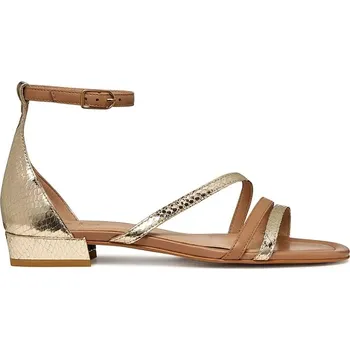 Dámské sandále Kožené sandály Geox D NEW ERAKLIA 15 D6580D0KYTUC2235 zlatá GLD, EUR 38