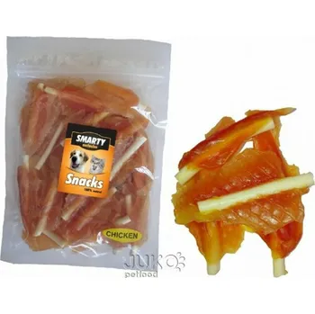 Pamlsek pro psa Smarty Snack SOFT MINI Chicken Jerky with Calcium Bone 250g 12407