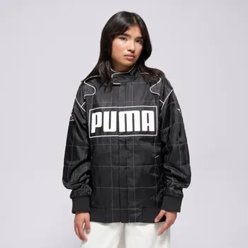 Pánská bunda Puma Bunda Relaxed Racer Jacket Černá S