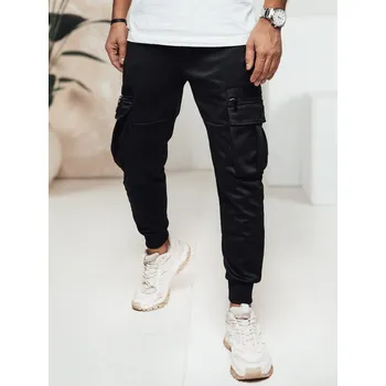 Pánské kalhoty Pánské černé cargo kalhoty DStreet černá 3251086