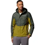 Pánská outdoorová bunda Columbia POURING ADVENTURE III JACKET XXL Khaki, Žlutá, Bílá