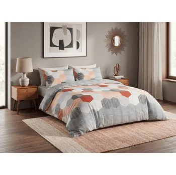 Povlečení Povlečení z Renforcé bavlny HONEY COMB šedé Rozměr povlečení: 70 x 90 cm | 140 x 200 cm