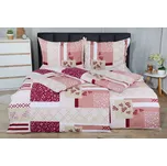 Povlečení mikrosatén 4dílné ORNY starorůžové