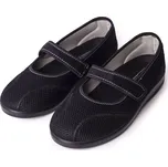 Vlnka Dámské komfortní baleríny na suchý zip černá velikost obuv dospělí 42