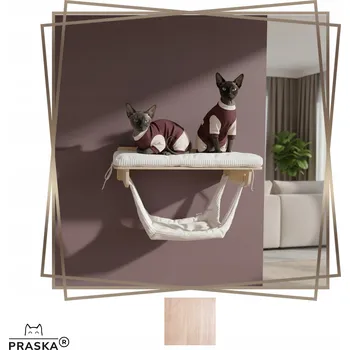 CATS SINGLE s houpací sítí - nástěnná police pro kočky