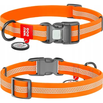 Obojek pro psa Voděodolný obojek pro psa, reflexní, oranžový, S, 25-35 cm, 15 mm