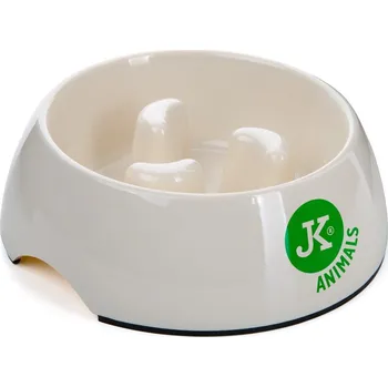Miska pro psa Jedna plastová miska JK Animals béžová 0,15 l