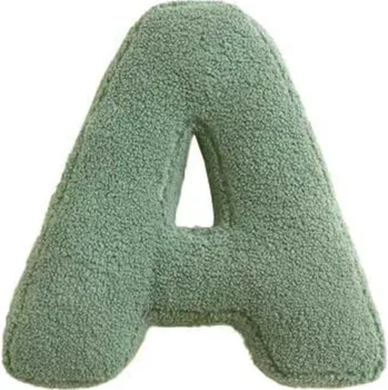 Dekorace do dětského pokoje MEALINI Plyšové písmeno Zelené A