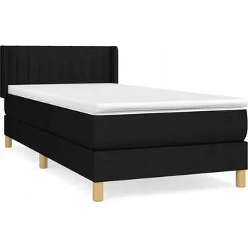 Postel Box spring postel s matrací černá 80 x 200 cm textil Černý 3130387