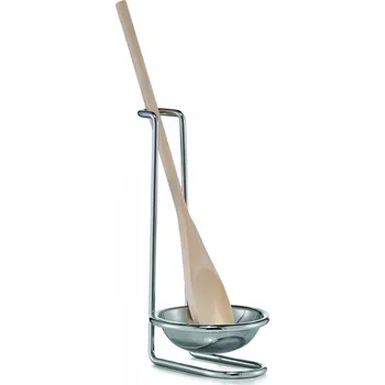 Příbor Sada lžíce a podložky Zeller 10 x 10 x 17,5 cm, stříbrno-hnědá