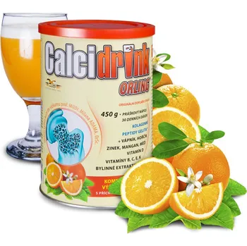 Orling Calcidrink 450 g, pomeranč