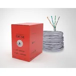 síťový kabel UTP CAT5e drát 305m box šedý