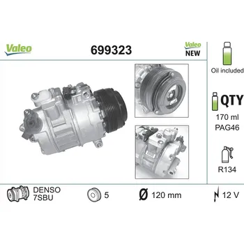 Kompresor klimatizace Kompresor, klimatizace VALEO 699323