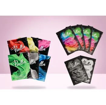 Prací prostředek Puella zkušební sada – vzorky parfémů na praní (6ks) a pracích gelů (6ks)