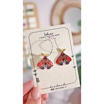 Náušnice Náušnice Můra visací - kokino