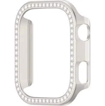 Ostatní příslušenství k chytrým hodinkám Ochranný rámeček s kamínky pro Xiaomi Redmi Watch 6 - Pískově zlatý