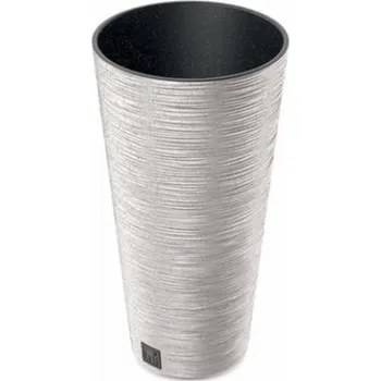 Květináč Květináč Prosperplast FURU SLIM ECO WOOD 30 cm bílý