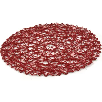 prostírání Vingo Kulaté prostírání červené - 38 cm