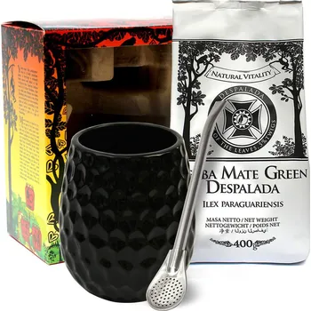 Čaj Mate Green Dárková sada Yerba Despalada + bombilla + kalabasa