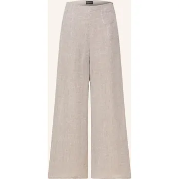 Dámské kalhoty Emporio Armani Dámské Plátěné Kalhoty, černošedá, 34