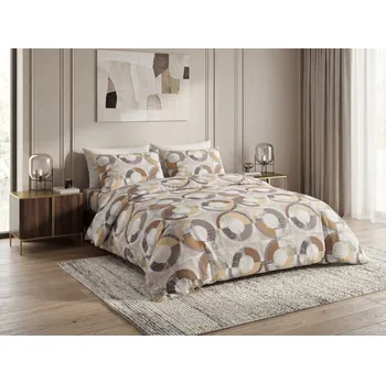 Povlečení Povlečení z mikrovlákna CIRELLO hnědo-šedé Rozměr povlečení: 70 x 90 cm | 140 x 220 cm, 140x200 / 70x90 cm, 140x220 / 70x90 cm, 200x220 + 2 polštáře 70x90 cm