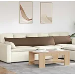 vidaXL Pohovkové polštáře 2 pcs Hnědá 200 x 40 cm textil [42013872]