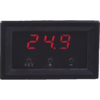 Hodiny Digitální teploměr s termostatem -50 - +110°C