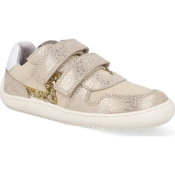 Barefoot dětské tenisky Develab - Unisex Lw Ct Snkr 2Velcro Beige combi fantasy béžové Velikost: 29