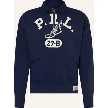 Pánská mikina Polo Ralph Lauren Pánský Mikinový Troyer, tmavě modrá / bílá, M