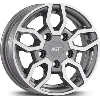 Alu kolo Alu kola AGT 10093, 10x6 5x112 ET-4, šedivá + leštění