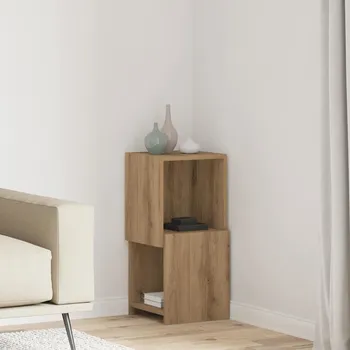 Policová skříň vidaXL Rohová skříňka Artisanový dub 30,5x30x65cm kompozitní dřevo [889844]